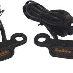 Lenkerblinker LED für 09-16 FLHT / FLHR / FLTR / FLHX und 16-17 FLSS / FLSTFBS in schwarz mit amber lens