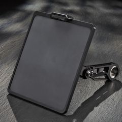 Kennzeichenhalter Verstellbar für XL Sportster 04-15 mit LED Kennzeichenleuchte in schwarz der Fa. Wunderkind