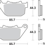17211752 BRAKE PAD SINT REAR