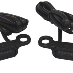 Lenkerblinker LED für 09-16 FLHT / FLHR / FLTR / FLHX und 16-17 FLSS / FLSTFBS in schwarz mit smoke lens