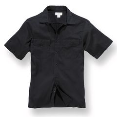 Twill S/S Work Shirt Black M