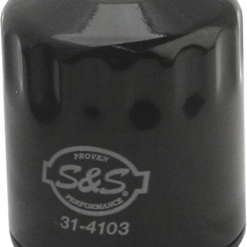 07120540 FILTER OIL W/OR BLK 99-21 Twin Cam und M8 in schwarz S&S