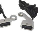 20402141 Lenkerblinker LED für 09-17 FLHT / FLHR / FLTR / FLHX und 15-21 Softail mit Kupplungszug in Chromn mit smoke lens