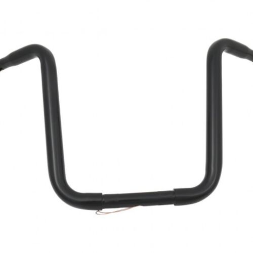 693673 14 Zoll Standard Ape Hanger Handlebar Black Powder Coated 1 1/4" Throttle By Wire mit Tüv