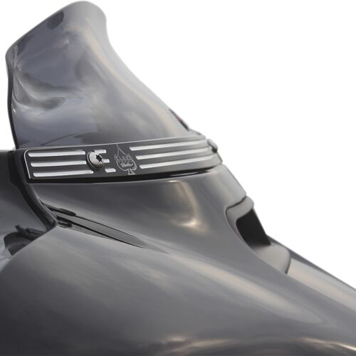 23100673 WINDSHIELD 4 Zoll FLHT / FLHX 14 - 21 super low dark smoke