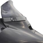 23100673 WINDSHIELD 4 Zoll FLHT / FLHX 14 - 21 super low dark smoke