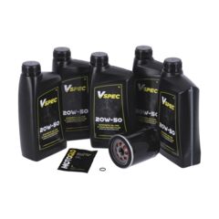 MCS, engine oil service kit. 20W50 Synthetic 18-23 Softail; 17-23 Touring; 17-23 Trike