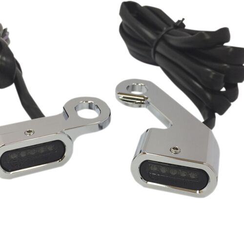 20402133 Lenkerblinker LED für Softail 00-14 und Dyna 99-17 und 96-03 XL in Chrom mit smoke lens