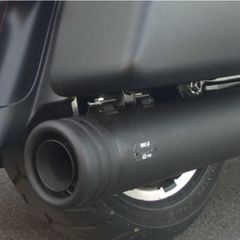 MCJ Slip On Schalldämpfer für Touring von 95-17 120mm schwarz