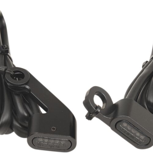 20402135 Lenkerblinker LED für Softail 00-14 und Dyna 99-17 und 96-03 XL in schwarz mit smoke lens