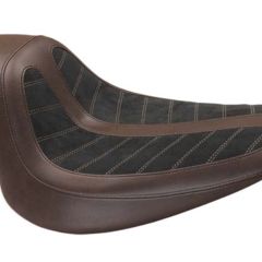 Fred Kodlin Signature Series, HD Softail Breakout Solo Seat Brown/Black