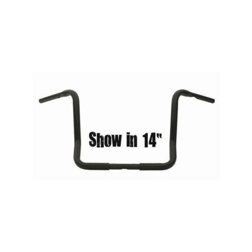 693679 11 Zoll Dresser Ape Hanger Handlebar Black Powder Coated 1 1/4" Throttle By Wire mit T&uuml;v