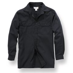 Twill L/S Work Shirt Black M