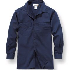 Twill L/S Work Shirt Navy XL