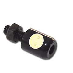 LED License Plate Light, black (D=13mm/M6 bolt) mit TÜV