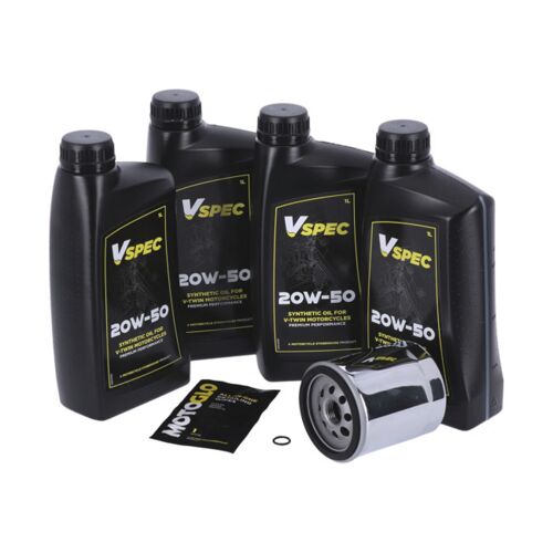 985787 MCS, engine oil service kit. 20W50 Synthetic 99-16 Touring; 09-16 Trike