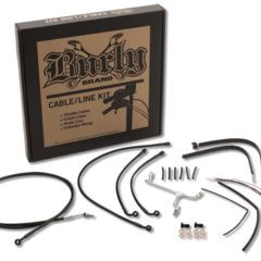 Burly Control Kabel Kit schwarz für FLTRU 16, FLTRX/S 15-16 mit ABS für 18 Zoll Lenker Lenker
